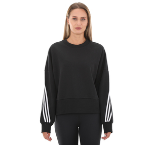 adidas W Fı 3S Crew Kadın Sweatshirt Siyah
