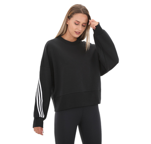 adidas W Fı 3S Crew Kadın Sweatshirt Siyah