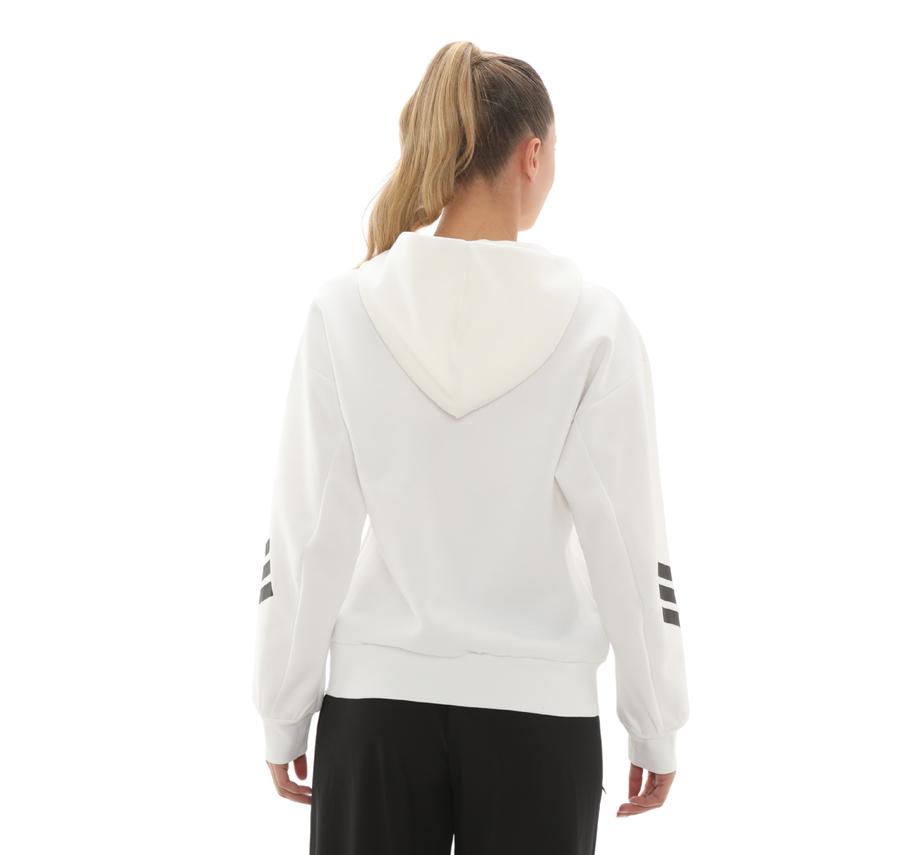 adidas W Fı 3S Fz Hd Kadın Ceket Beyaz adidas W Fı 3S Fz Hd Kadın Ceket Beyaz