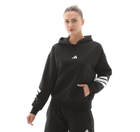 adidas W Fı 3S Oh Hd Kadın Sweatshirt Siyah