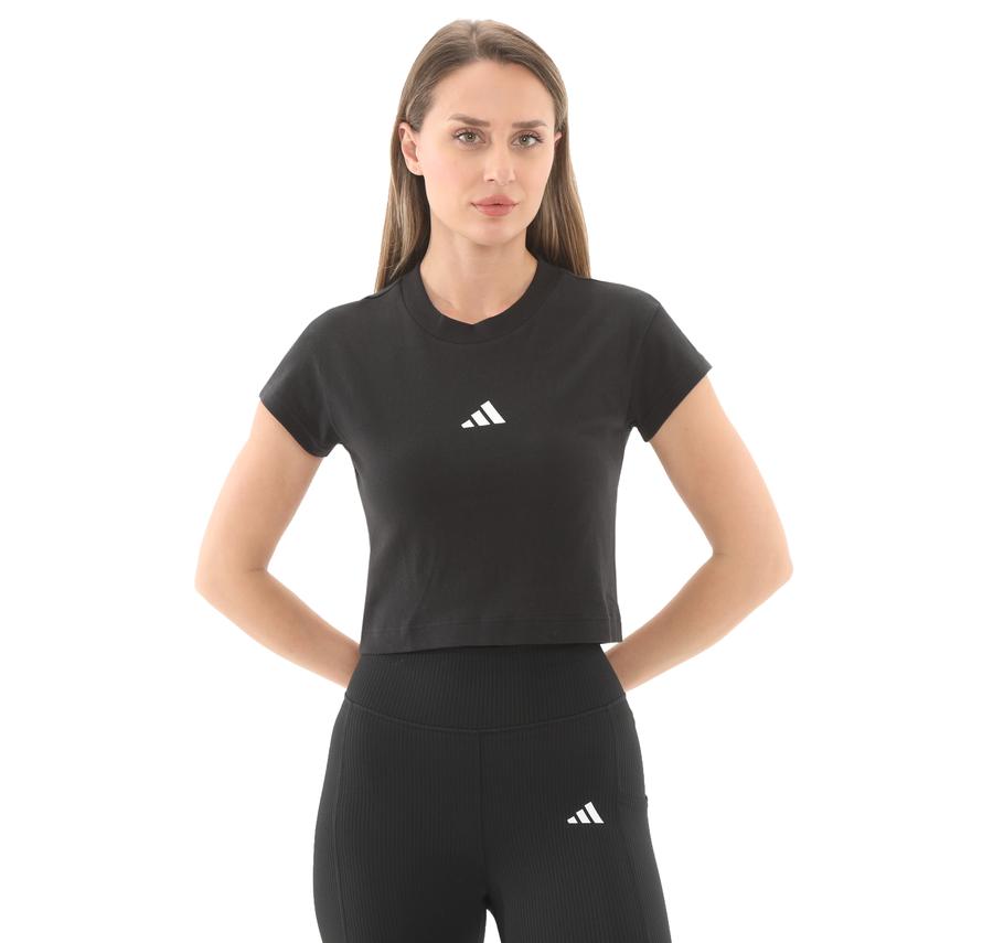 adidas W Fı Sl Bb Tee Kadın T-Shirt Siyah adidas W Fı Sl Bb Tee Kadın T-Shirt Siyah