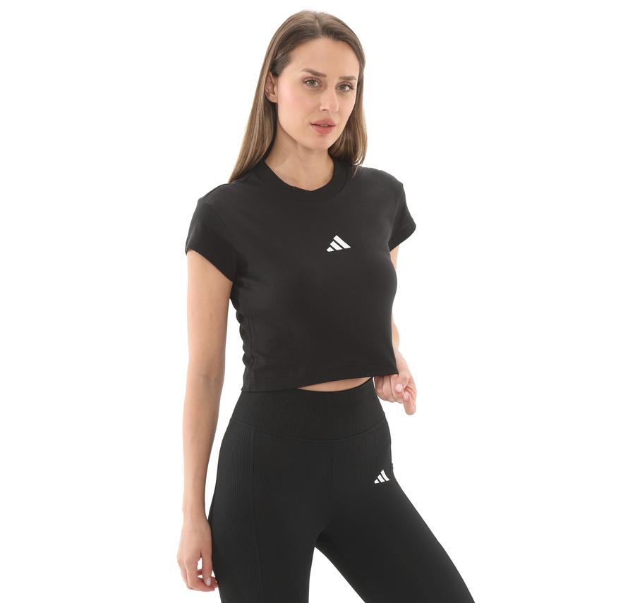 adidas W Fı Sl Bb Tee Kadın T-Shirt Siyah adidas W Fı Sl Bb Tee Kadın T-Shirt Siyah