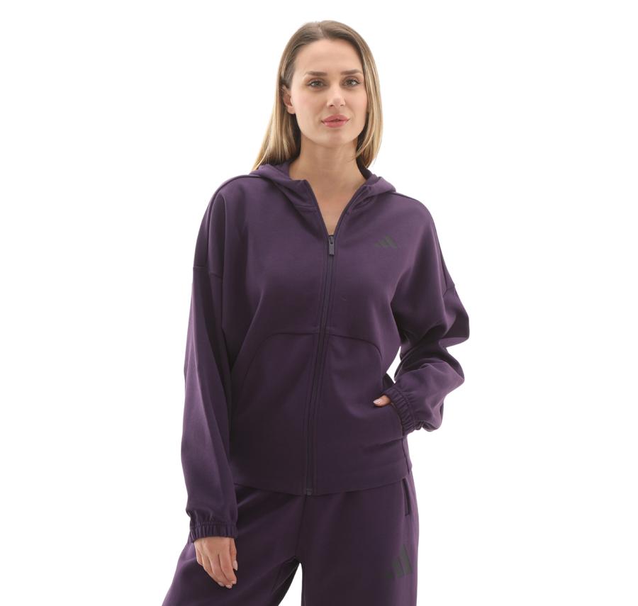 adidas W Fı Sl Fz Hd Kadın Ceket Mor adidas W Fı Sl Fz Hd Kadın Ceket Mor