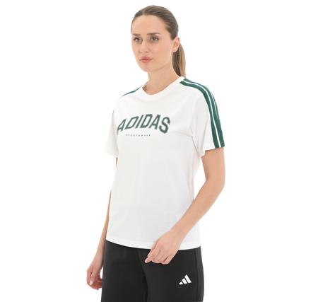 adidas W L Softs Tee Kadın T-Shirt Beyaz