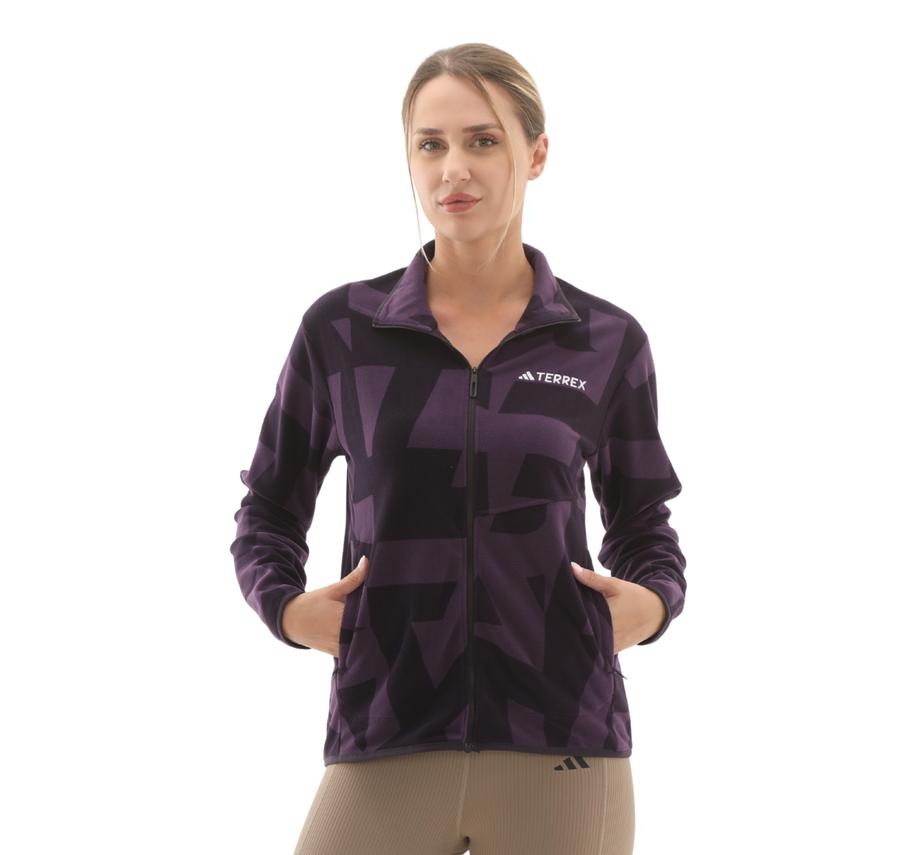 adidas Terrex W Mt Aop Fz Fl Kadın Ceket Mor adidas Terrex W Mt Aop Fz Fl Kadın Ceket Mor