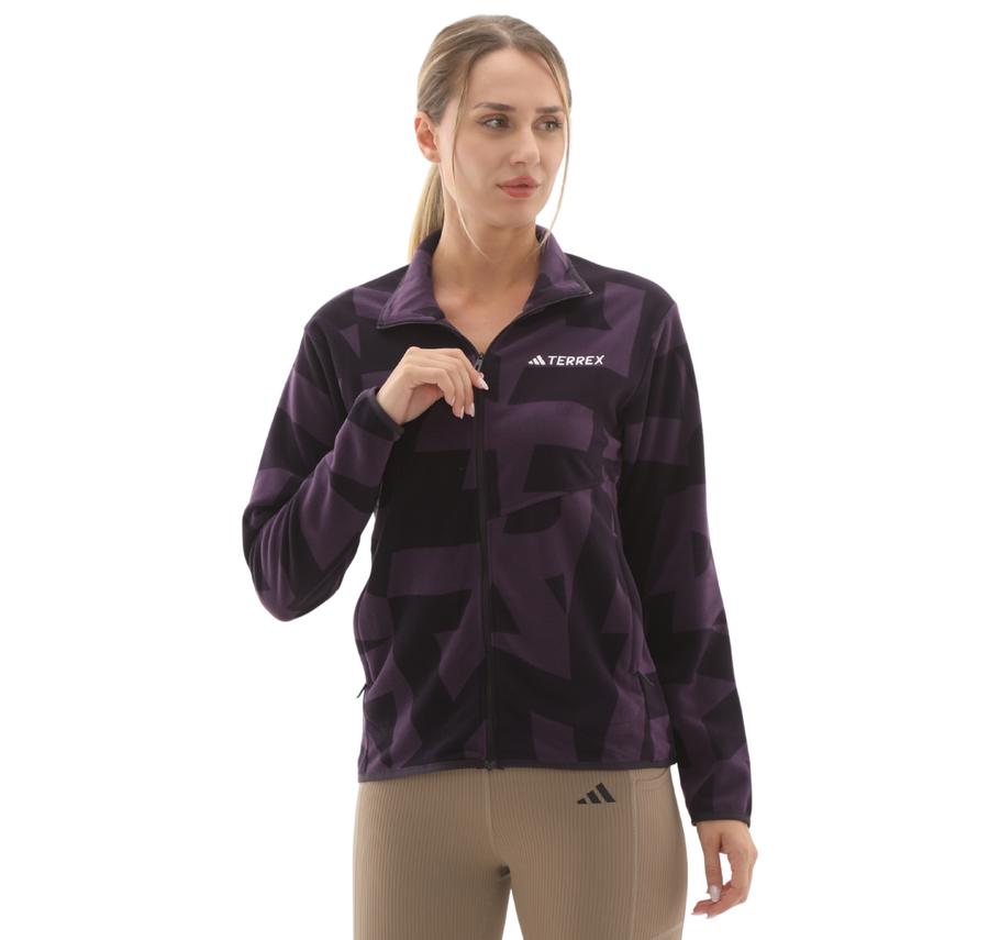 adidas Terrex W Mt Aop Fz Fl Kadın Ceket Mor adidas Terrex W Mt Aop Fz Fl Kadın Ceket Mor