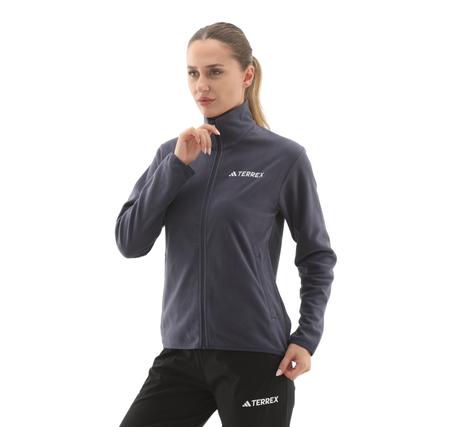 adidas W Mt Ess Fz Fl Kadın Ceket Mor