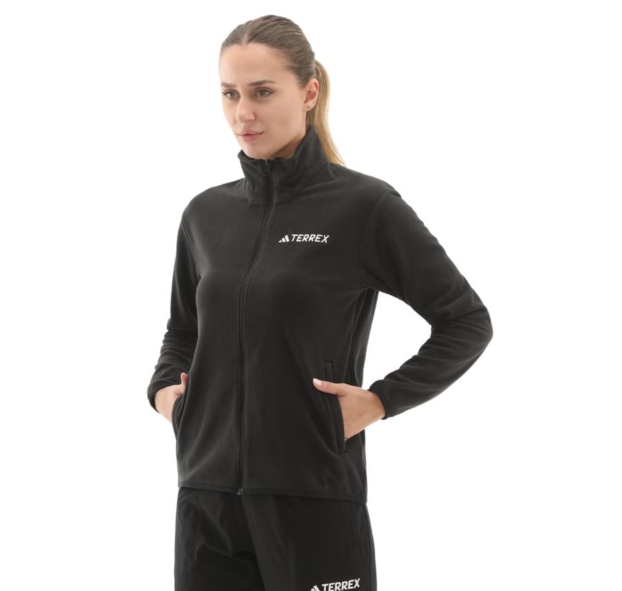 adidas Terrex W Mt Ess Fz Fl Kadın Ceket Siyah adidas Terrex W Mt Ess Fz Fl Kadın Ceket Siyah