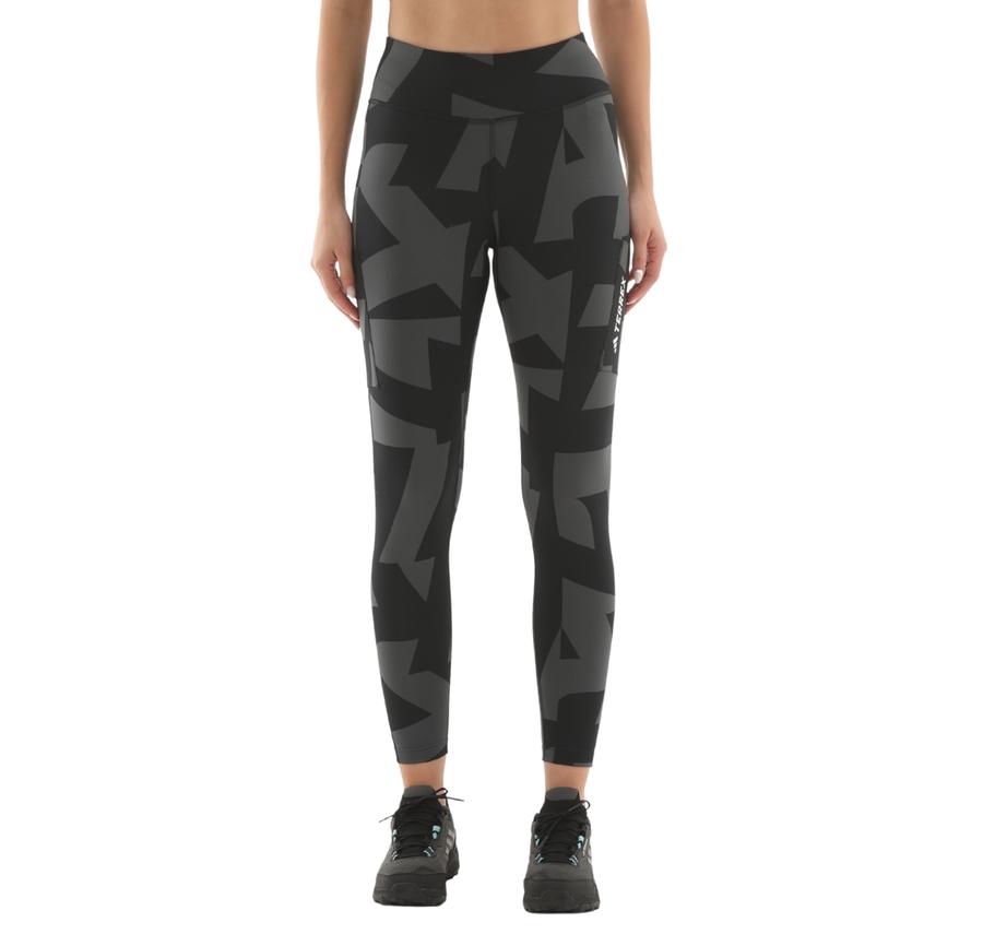 adidas Terrex W Mt Tıghts Aop Kadın Tayt Siyah adidas Terrex W Mt Tıghts Aop Kadın Tayt Siyah
