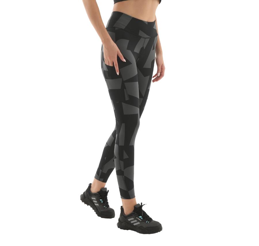adidas W Mt Tıghts Aop Kadın Tayt Siyah adidas W Mt Tıghts Aop Kadın Tayt Siyah