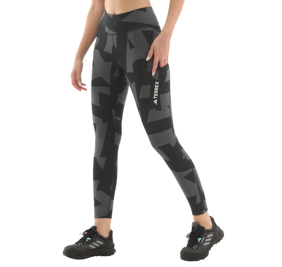 adidas Terrex W Mt Tıghts Aop Kadın Tayt Siyah adidas Terrex W Mt Tıghts Aop Kadın Tayt Siyah