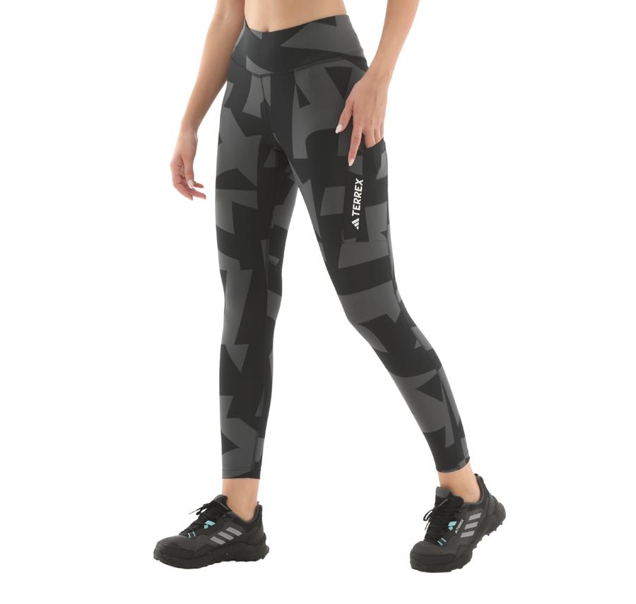 adidas W Mt Tıghts Aop Kadın Tayt Siyah adidas W Mt Tıghts Aop Kadın Tayt Siyah