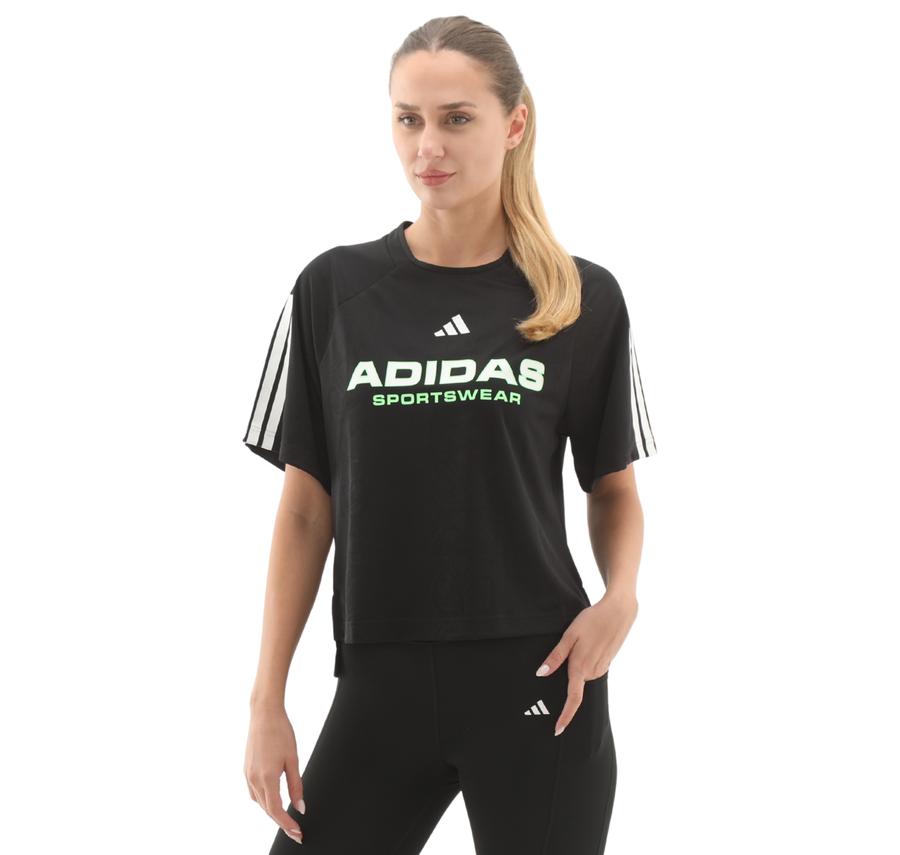 adidas W Tıro Q3 Tee Kadın T-Shirt Siyah adidas W Tıro Q3 Tee Kadın T-Shirt Siyah