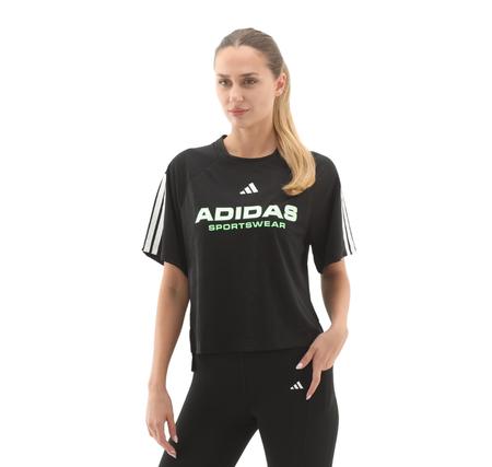adidas W Tıro Q3 Tee Kadın T-Shirt Siyah adidas W Tıro Q3 Tee Kadın T-Shirt Siyah