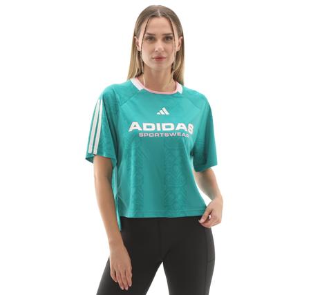adidas W Tıro Q3 Tee Kadın T-Shirt Turkuaz