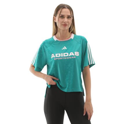 adidas W Tıro Q3 Tee Kadın T-Shirt Turkuaz adidas W Tıro Q3 Tee Kadın T-Shirt Turkuaz