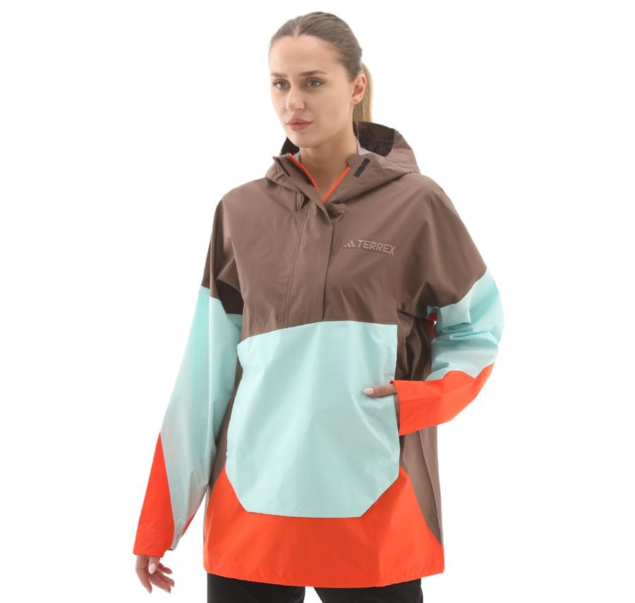 adidas Terrex W Xp 2.5 Anorak Kadın Sweatshirt Kahve adidas Terrex W Xp 2.5 Anorak Kadın Sweatshirt Kahve