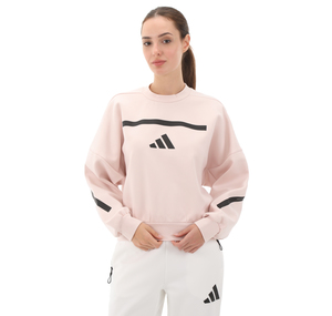 adidas W Z.n.e. Swt Kadın Sweatshirt Krem adidas W Z.n.e. Swt Kadın Sweatshirt Krem