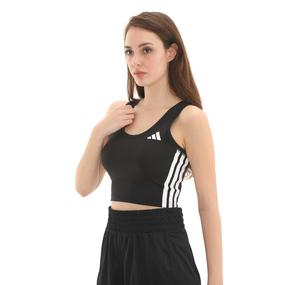 adidas We 3S Crop Tank Kadın Büstiyer Siyah