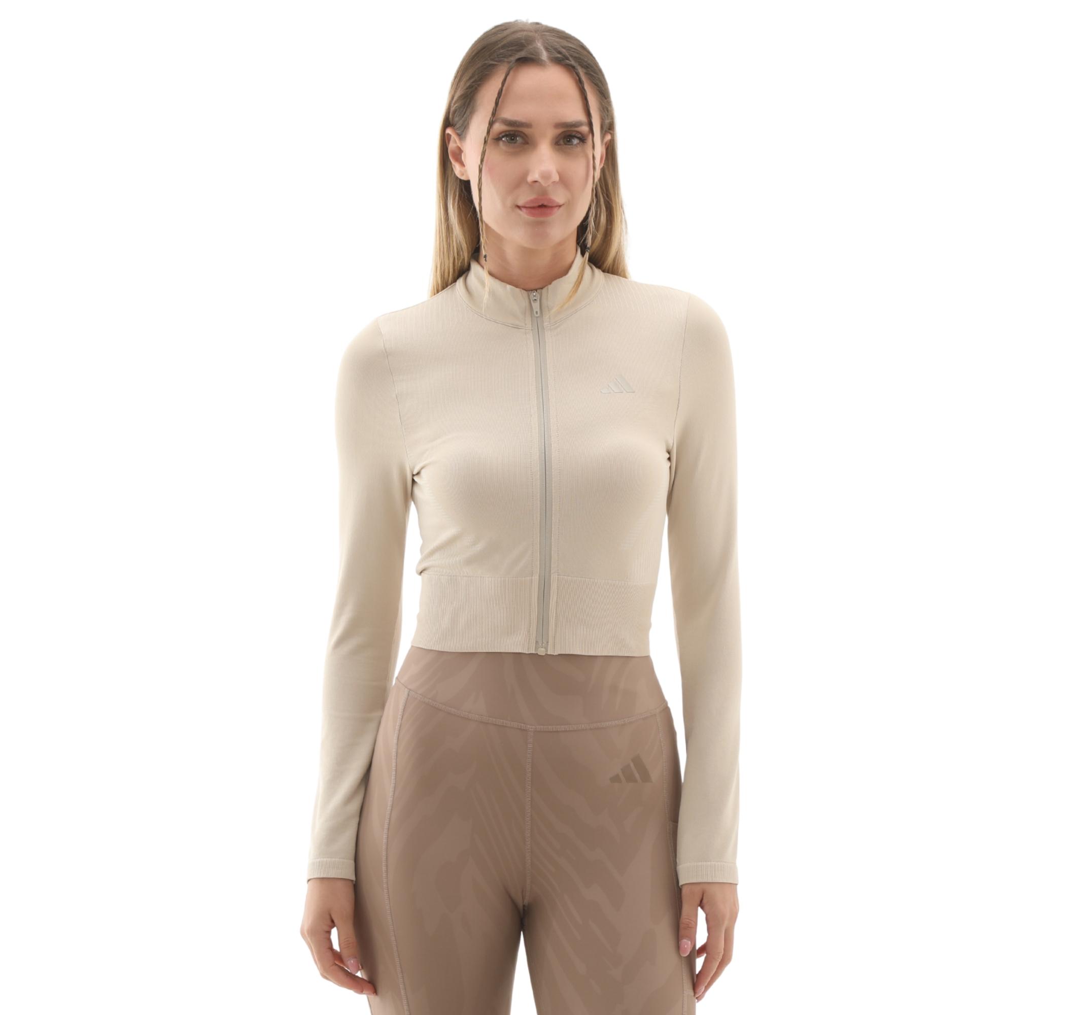 Женская куртка adidas We Knit Jkt Krem