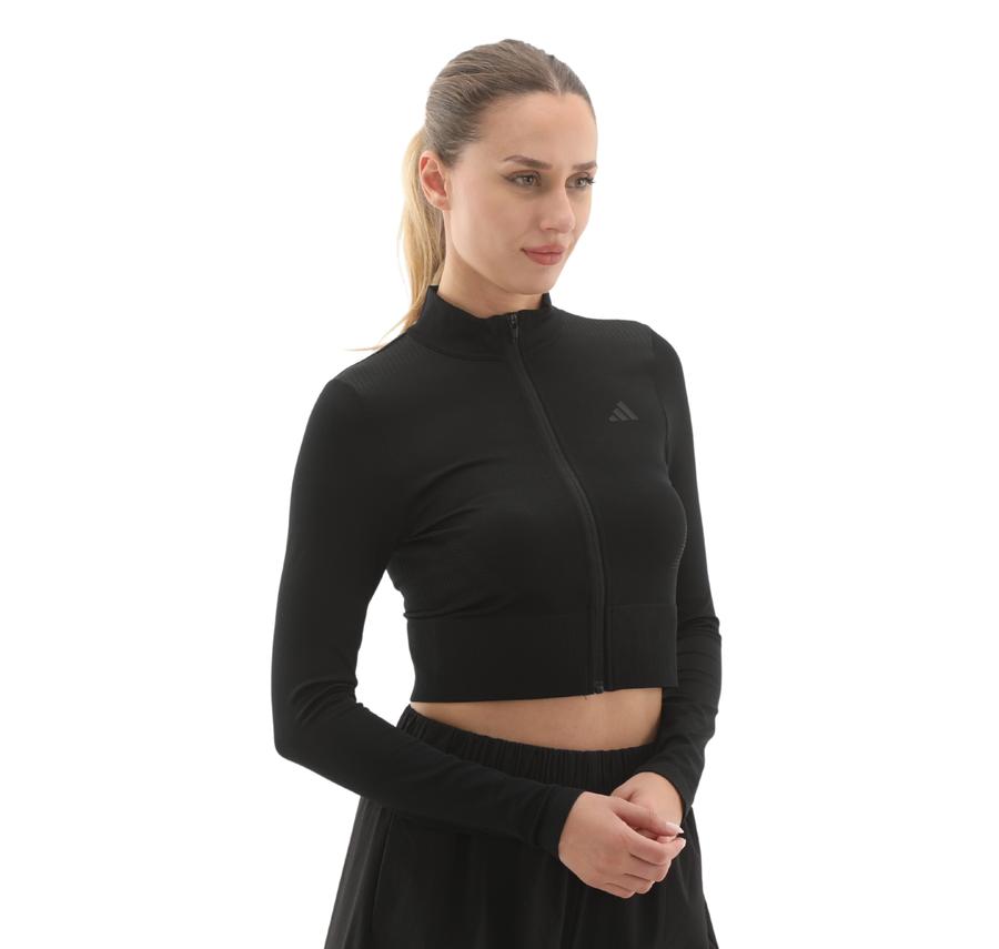 adidas We Knıt Jkt Kadın Ceket Siyah adidas We Knıt Jkt Kadın Ceket Siyah