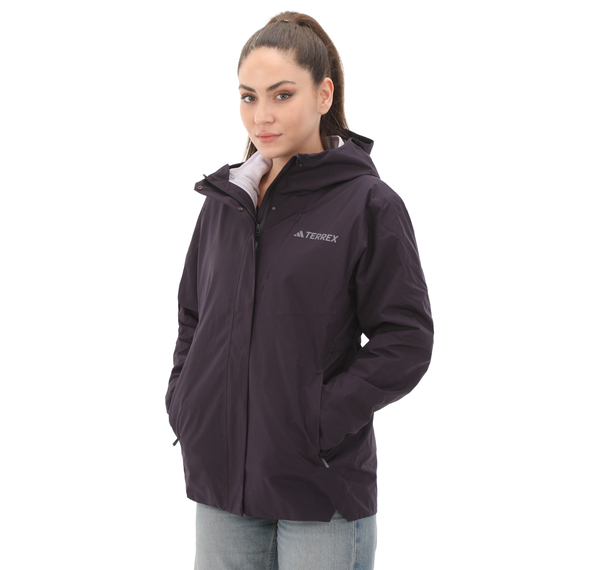 adidas X W Fleece 3In1 Kadın Yağmurluk-Rüzgarlık Mor adidas X W Fleece 3In1 Kadın Yağmurluk-Rüzgarlık Mor