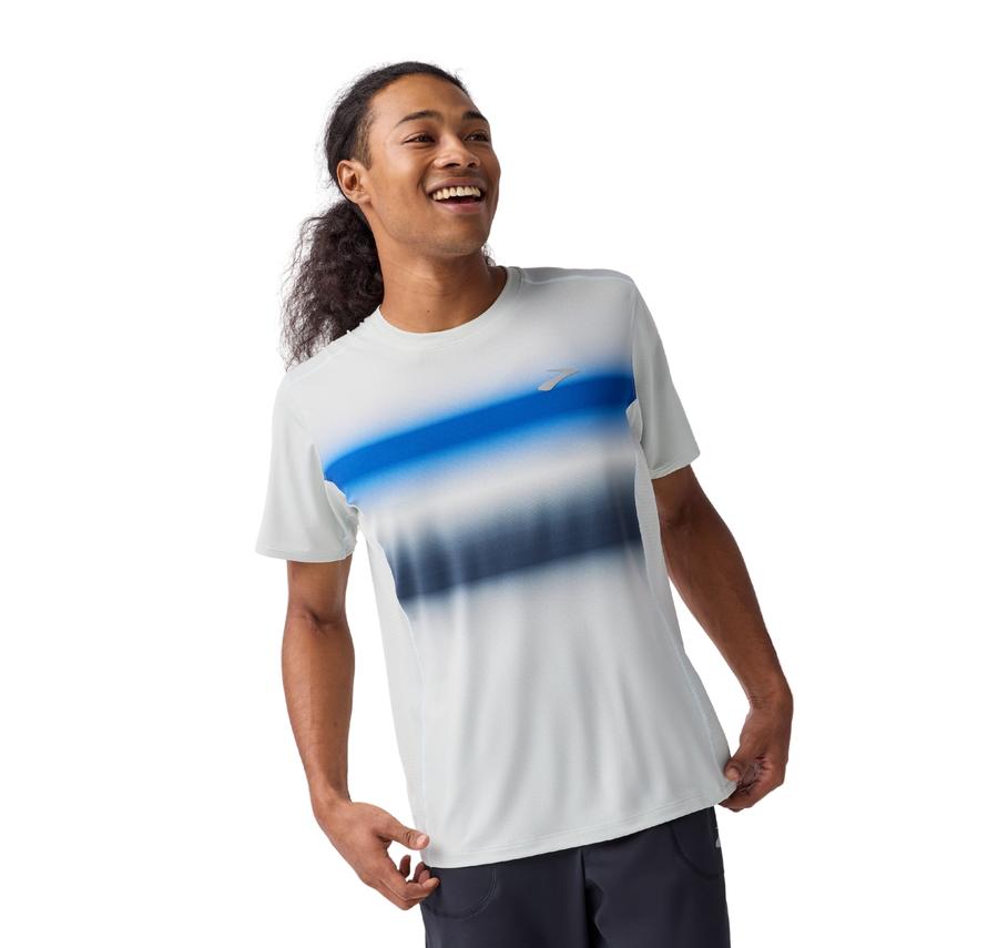 Brooks Atmosphere Short Sleeve 3.0 Erkek T-Shirt Beyaz Brooks Atmosphere Short Sleeve 3.0 Erkek T-Shirt Beyaz