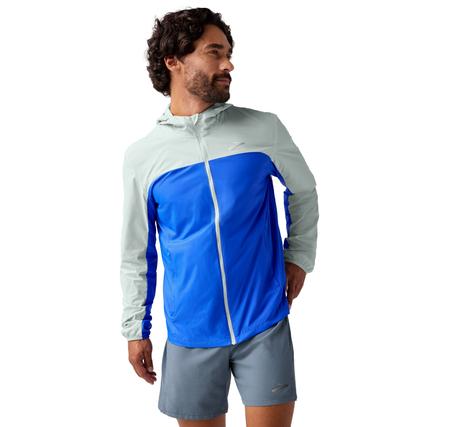 Brooks Canopy Jacket 2.0 Erkek Yağmurluk-Rüzgarlık Beyaz