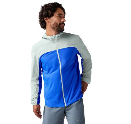 Brooks Canopy Jacket 2.0 Erkek Yağmurluk-Rüzgarlık Beyaz