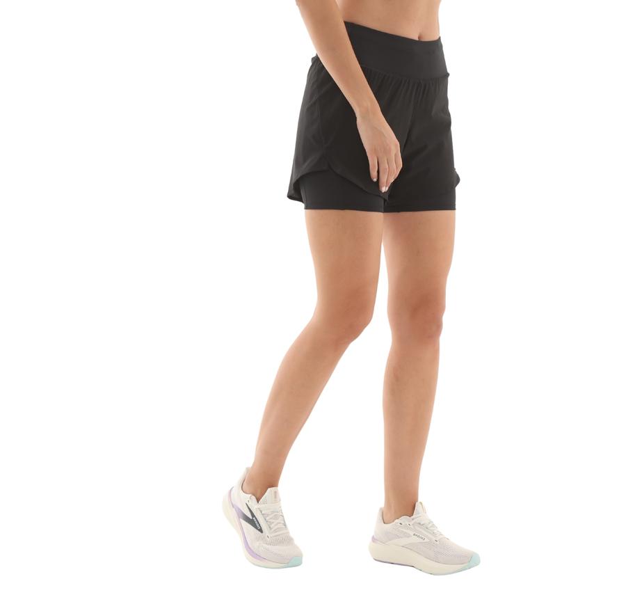 Brooks Chaser 5 2-In-1 Short 2.0 Kadın Şort Ve Kapri Siyah Brooks Chaser 5 2-In-1 Short 2.0 Kadın Şort Ve Kapri Siyah