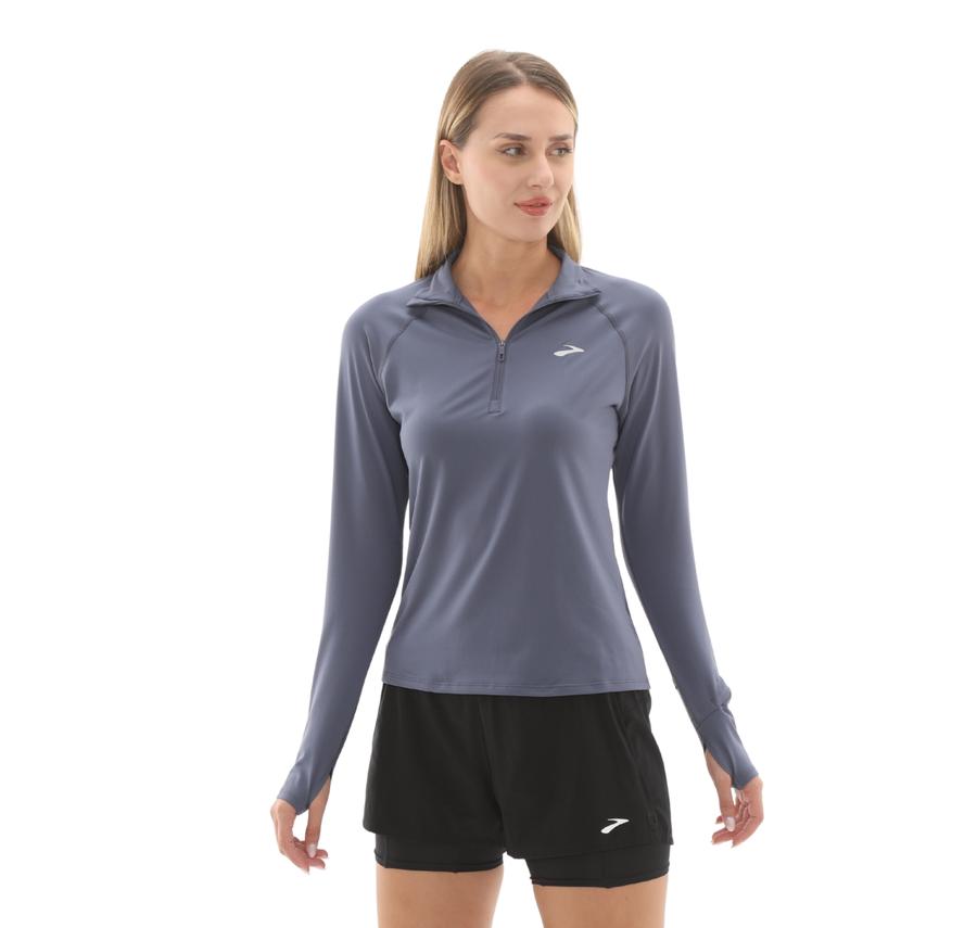 Brooks Dash 1-2 Zip 3.0 Kadın Sweatshirt Lacivert Brooks Dash 1-2 Zip 3.0 Kadın Sweatshirt Lacivert