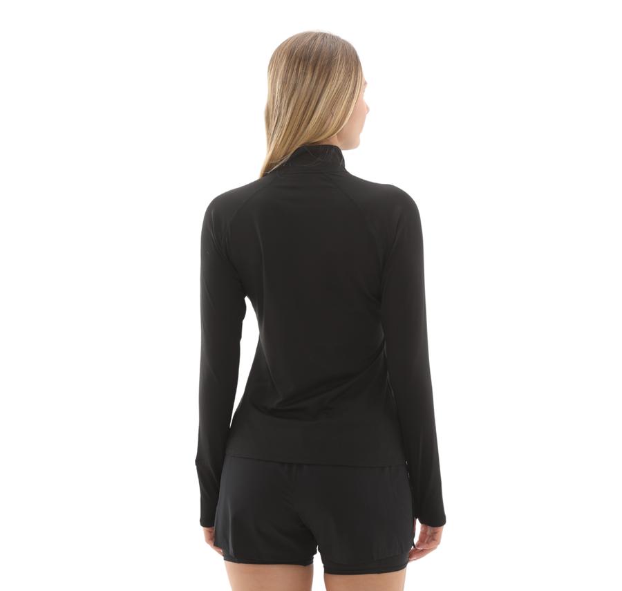 Brooks Dash 1-2 Zip 3.0 Kadın Sweatshirt Siyah Brooks Dash 1-2 Zip 3.0 Kadın Sweatshirt Siyah