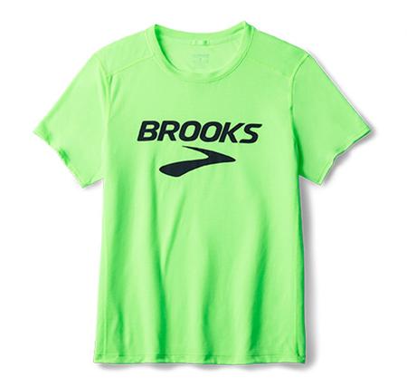 Brooks Distance Short Sleeve 3.0 Erkek T-Shirt Yeşil