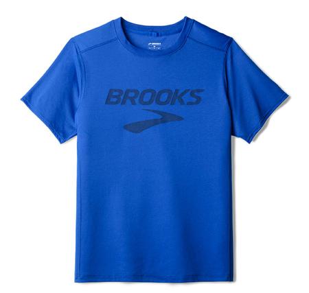 Brooks Distance Short Sleeve 3.0 Erkek T-Shirt Mavi