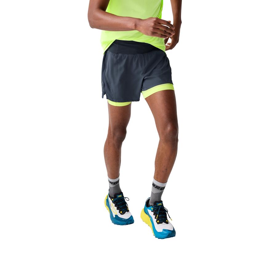 Brooks High Point 5 2-In-1 Short 2.0 Erkek Şort Ve Kapri Siyah Brooks High Point 5 2-In-1 Short 2.0 Erkek Şort Ve Kapri Siyah