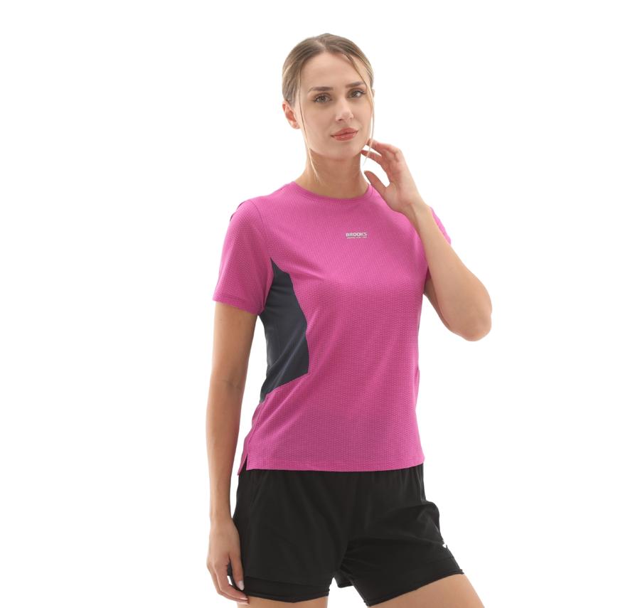Brooks High Point Short Sleeve 2.0 Kadın T-Shirt Pembe Brooks High Point Short Sleeve 2.0 Kadın T-Shirt Pembe