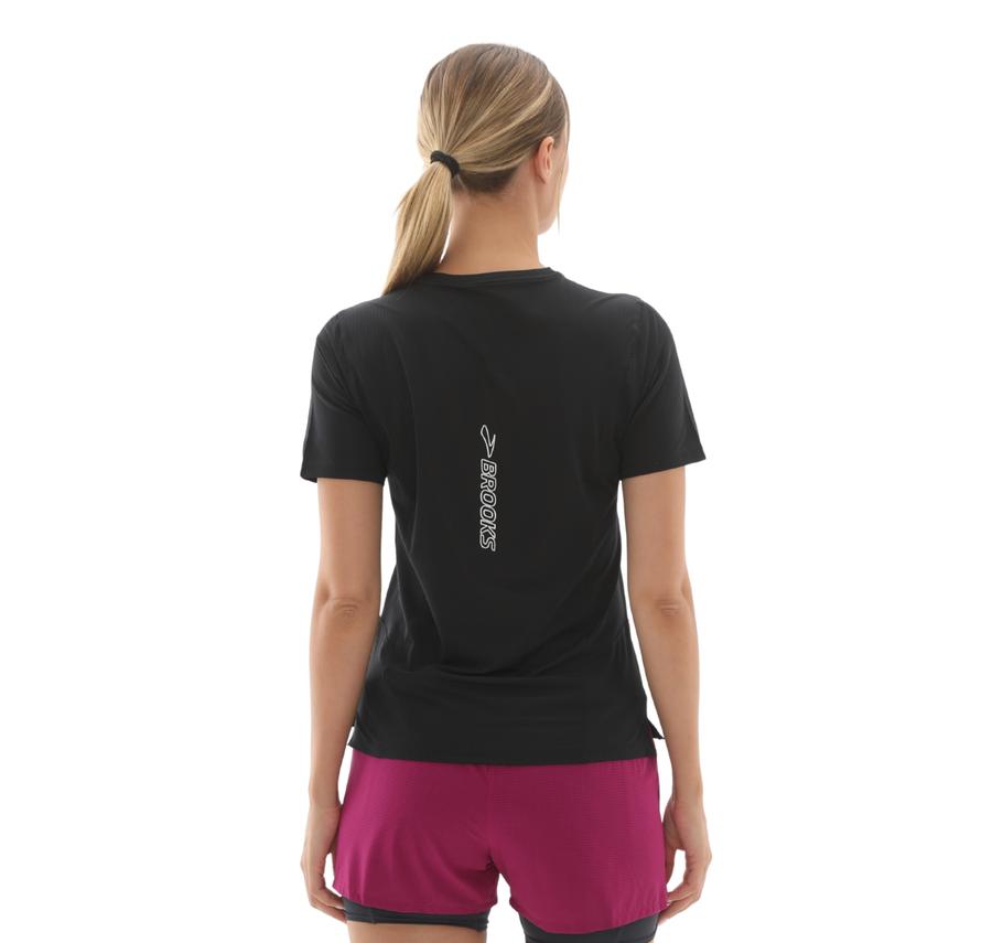 Brooks High Point Short Sleeve 2.0 Kadın T-Shirt Siyah Brooks High Point Short Sleeve 2.0 Kadın T-Shirt Siyah
