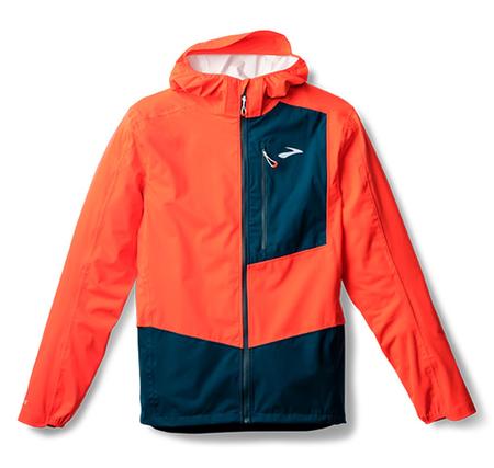Brooks High Point Waterproof Jacket 2 Erkek Yağmurluk-Rüzgarlık Turuncu