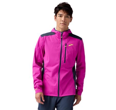 Brooks High Point Waterproof Jacket 2 Erkek Yağmurluk-Rüzgarlık Mor