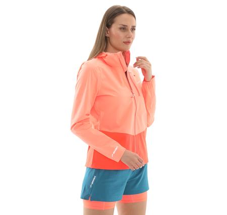 Brooks High Point Waterproof Jacket 2 Kadın Yağmurluk-Rüzgarlık Turuncu