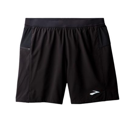 Brooks Journey 7" 2-In-1 Short Erkek Şort Ve Kapri Siyah