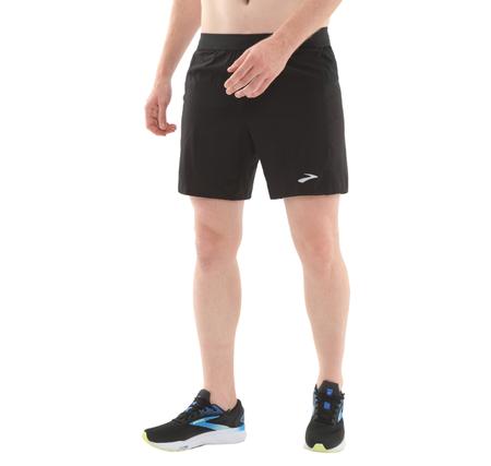 Brooks Journey 7" 2-In-1 Short Erkek Şort Ve Kapri Siyah