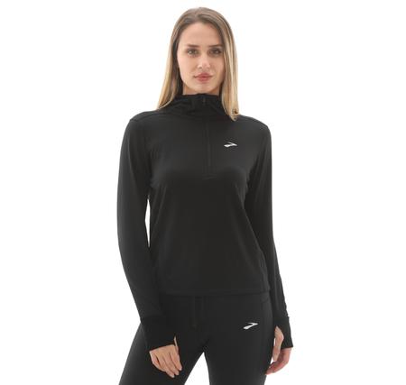 Brooks Notch Thermal Hoodie 3.0 Kadın Sweatshirt Siyah Brooks Notch Thermal Hoodie 3.0 Kadın Sweatshirt Siyah