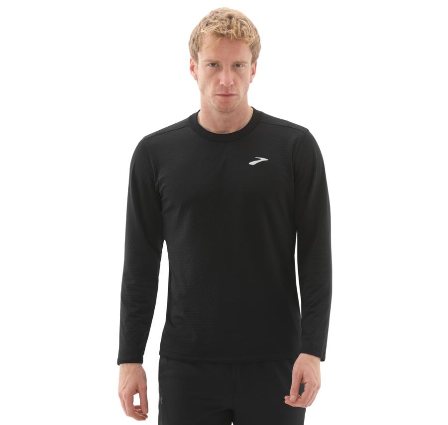 Brooks Notch Thermal Long Sleeve 3.0 Erkek Sweatshirt Siyah Brooks Notch Thermal Long Sleeve 3.0 Erkek Sweatshirt Siyah