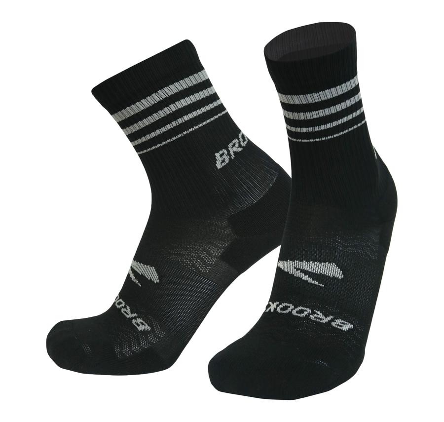 Brooks Run-In Crew 3-Pack Çorap Siyah Brooks Run-In Crew 3-Pack Çorap Siyah