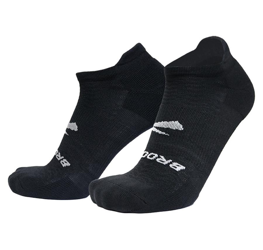 Brooks Run-In No Show 3-Pack Çorap Siyah Brooks Run-In No Show 3-Pack Çorap Siyah
