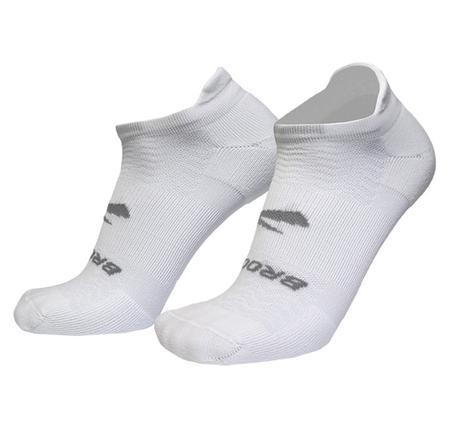 Brooks Run-In No Show 3-Pack Çorap Beyaz