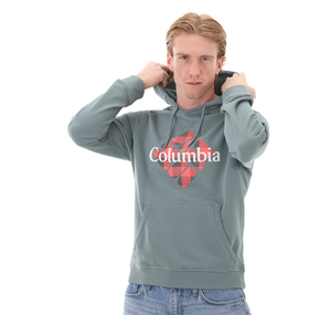 Columbia Cs0284 Csc M Centered Gem Buffalo Plaıd Hoodıe Erkek Sweatshirt Mavi