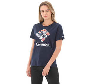 Columbia Csc W Lakeshore Flora Ss Tee Kadın T-Shirt Lacivert