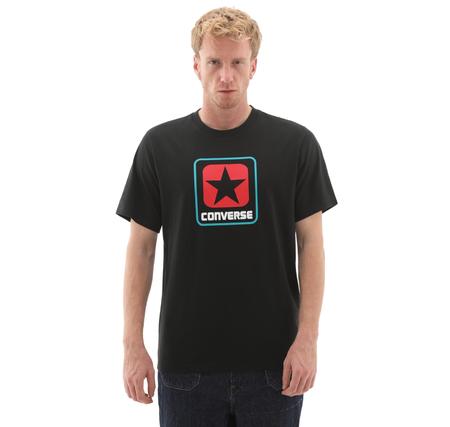 Converse Box Logo Tee T-Shirt Siyah Converse Box Logo Tee T-Shirt Siyah